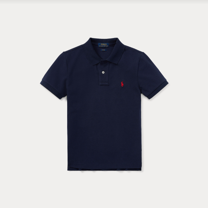 Slim fit cotton mesh polo shirt-T-shirt-Polo Ralph Lauren-Aandahls