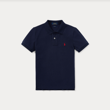 Slim fit cotton mesh polo shirt-T-shirt-Polo Ralph Lauren-Aandahls