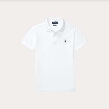 Slim fit cotton mesh polo shirt-T-shirt-Polo Ralph Lauren-Aandahls