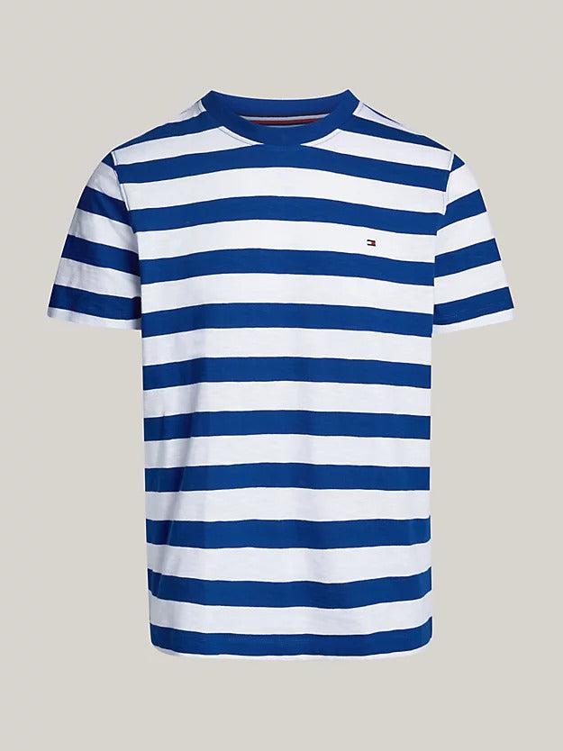 Slub cotton stripe tee-T-shirt-Tommy Hilfiger-Aandahls