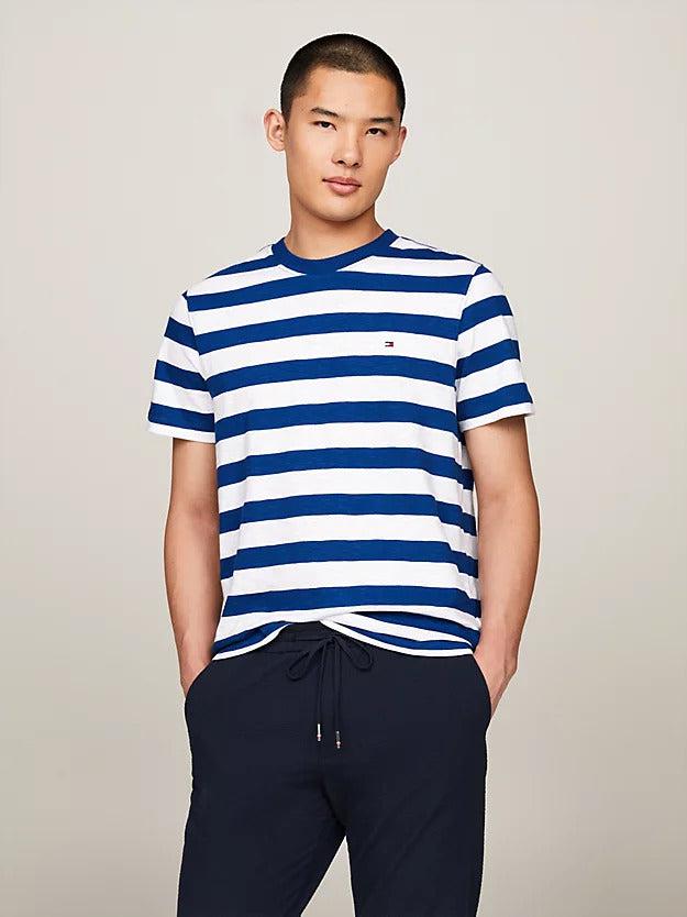 Slub cotton stripe tee-T-shirt-Tommy Hilfiger-Aandahls