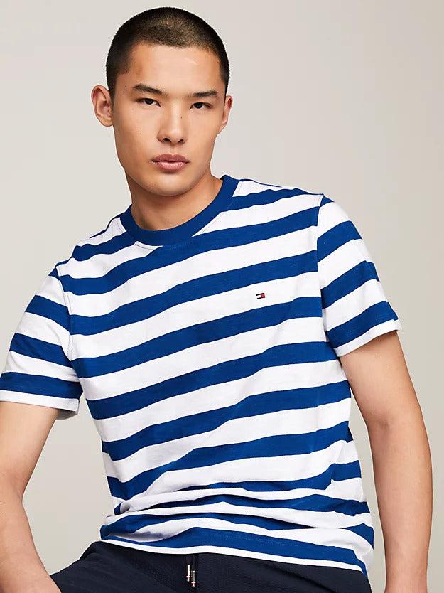 Slub cotton stripe tee-T-shirt-Tommy Hilfiger-Aandahls