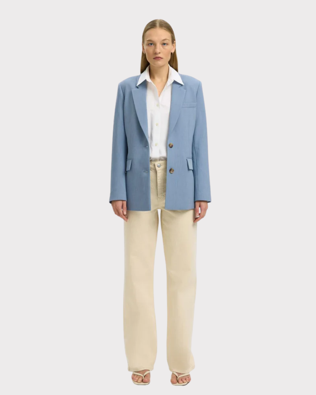 Slwrita Ls Classic Blazer Mel Noos-Dress-Selected Femme-Aandahls