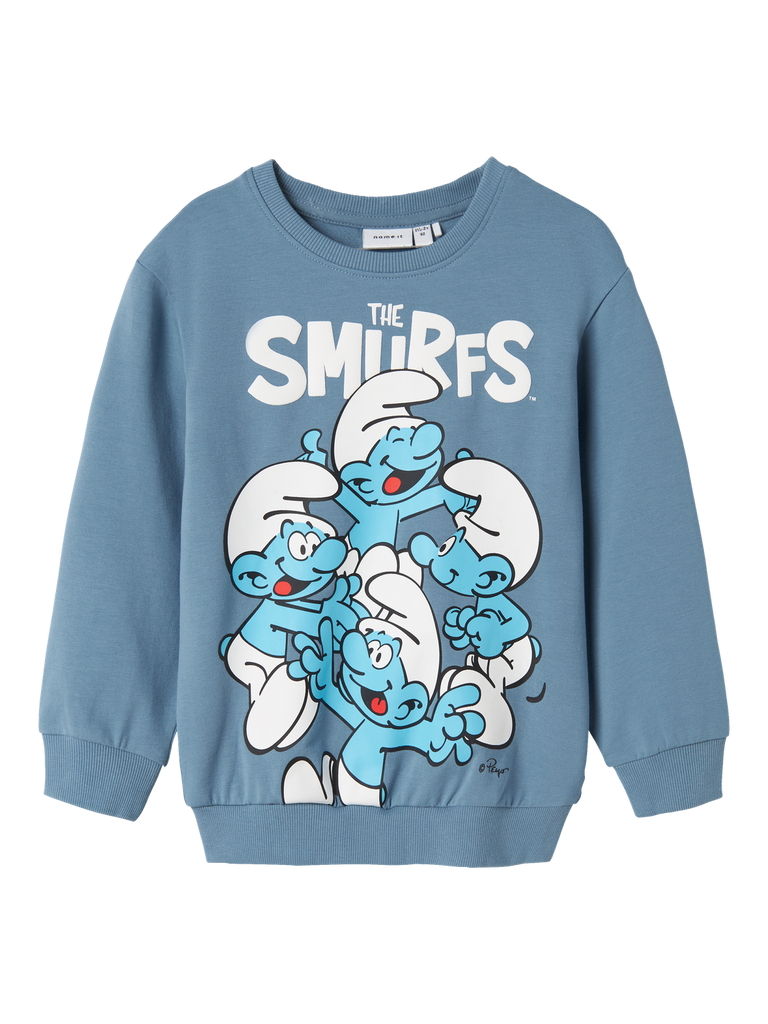 Nmmfred smurfs nreg sweat-Genser-Name it-Aandahls