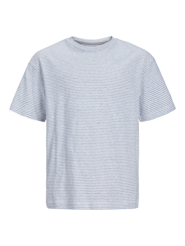 Soft linen blend ss tee-T-shirt-Jack & Jones-Aandahls