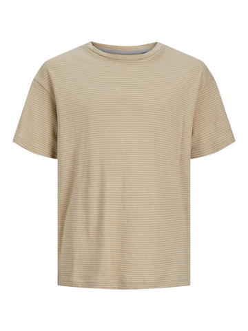 Soft linen blend ss tee-T-shirt-Jack & Jones-Aandahls