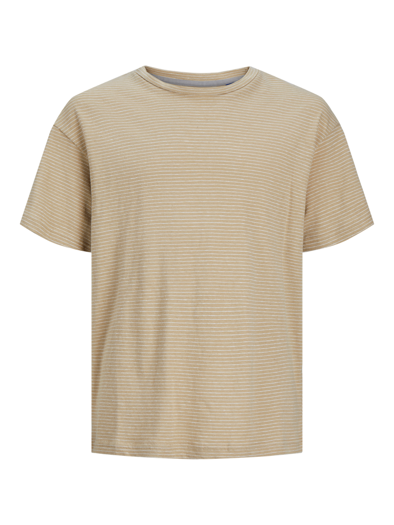 Soft linen blend ss tee-T-shirt-Jack & Jones-Aandahls