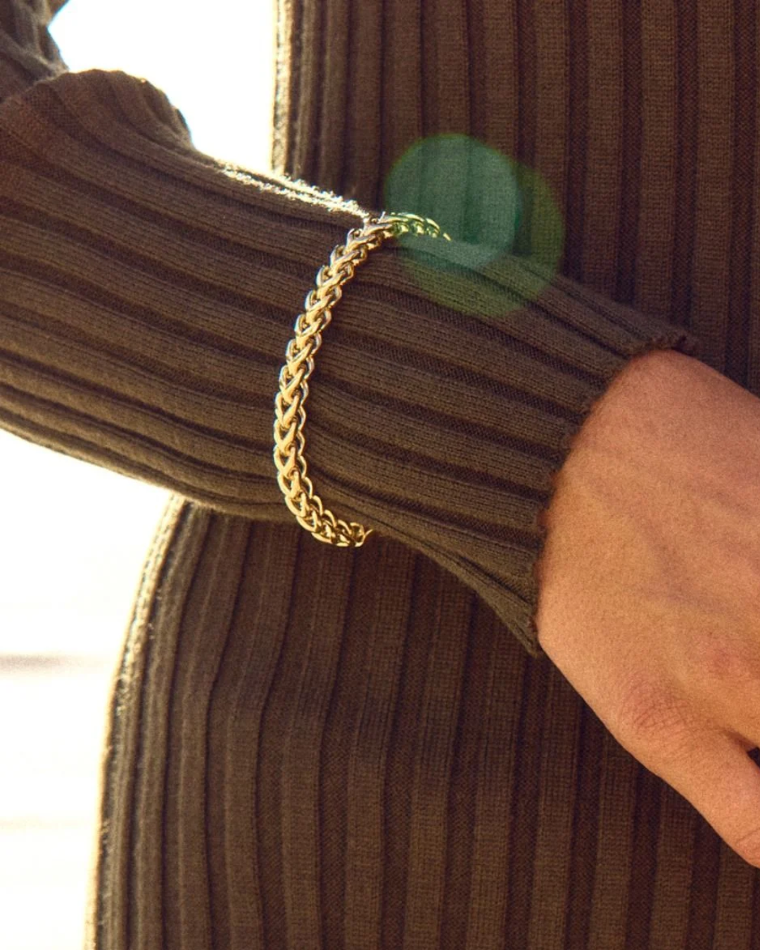 Spiga Chain Breclet Gold S-Smykke-Edblad-Aandahls