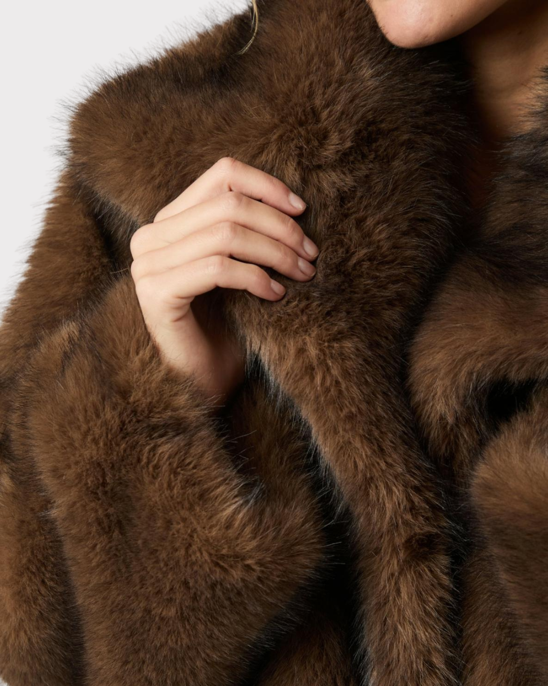 Stephanie Faux Fur-Ytterjakker-Neo Noir-Aandahls