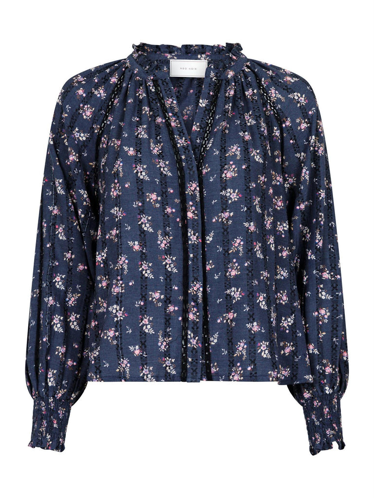 Stimma delicate floral blouse-Bluser-Neo Noir-Aandahls