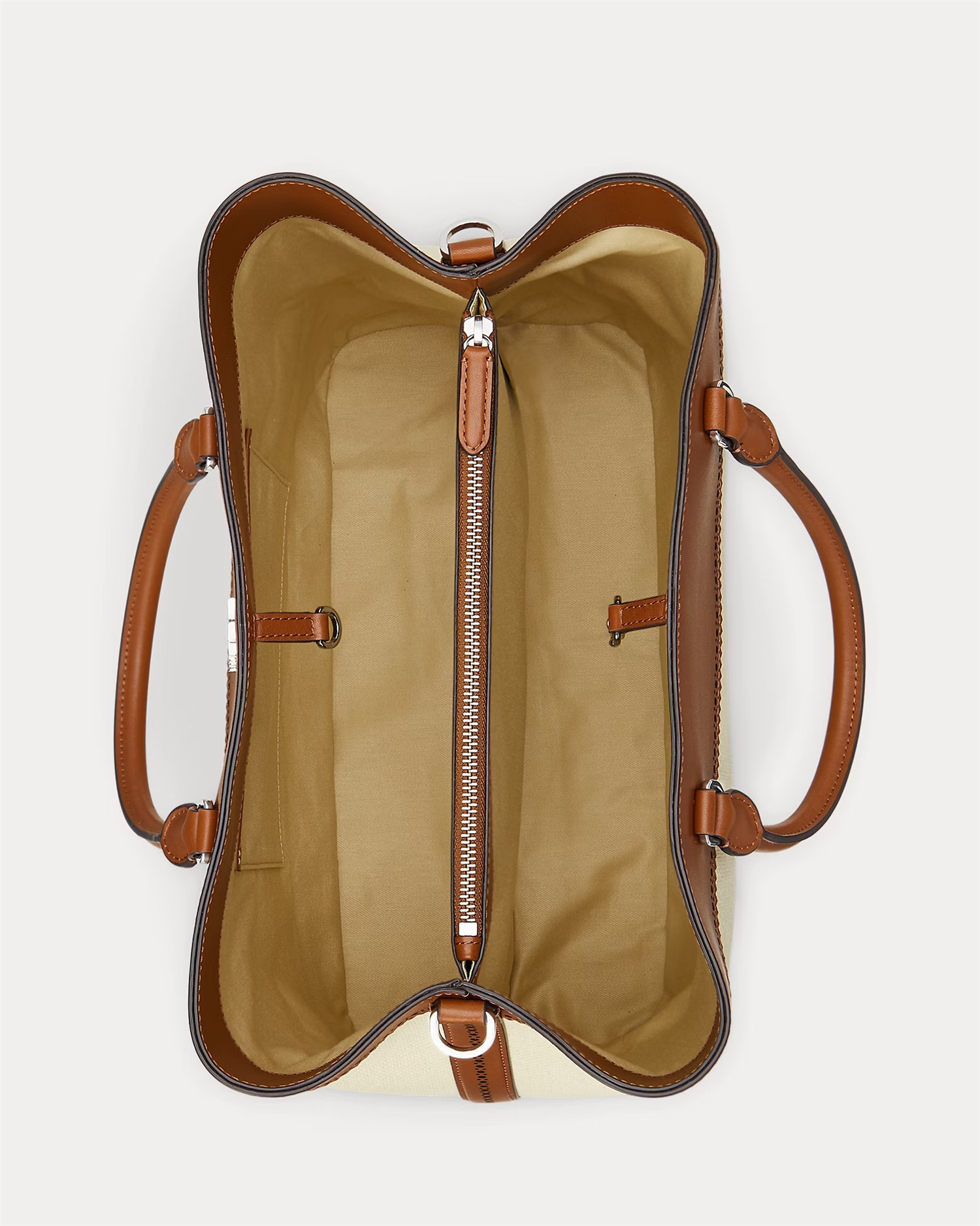 Straw and leather marcy-Veske-Ralph Lauren-Aandahls