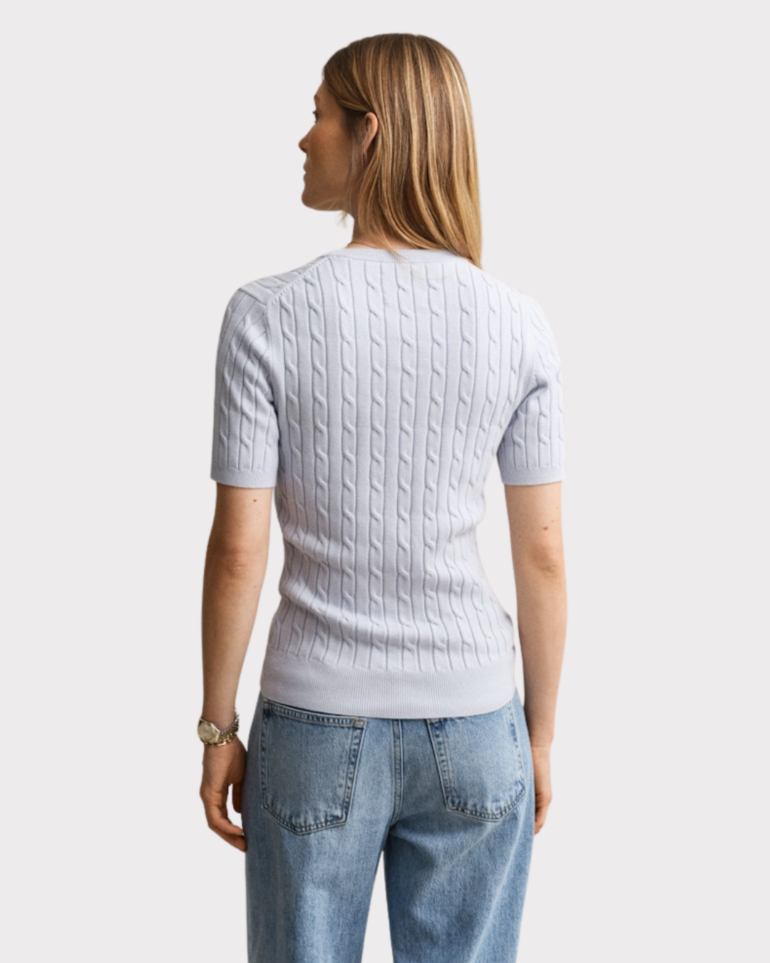 Stretch Cotton Cable-Genser-Gant-Aandahls