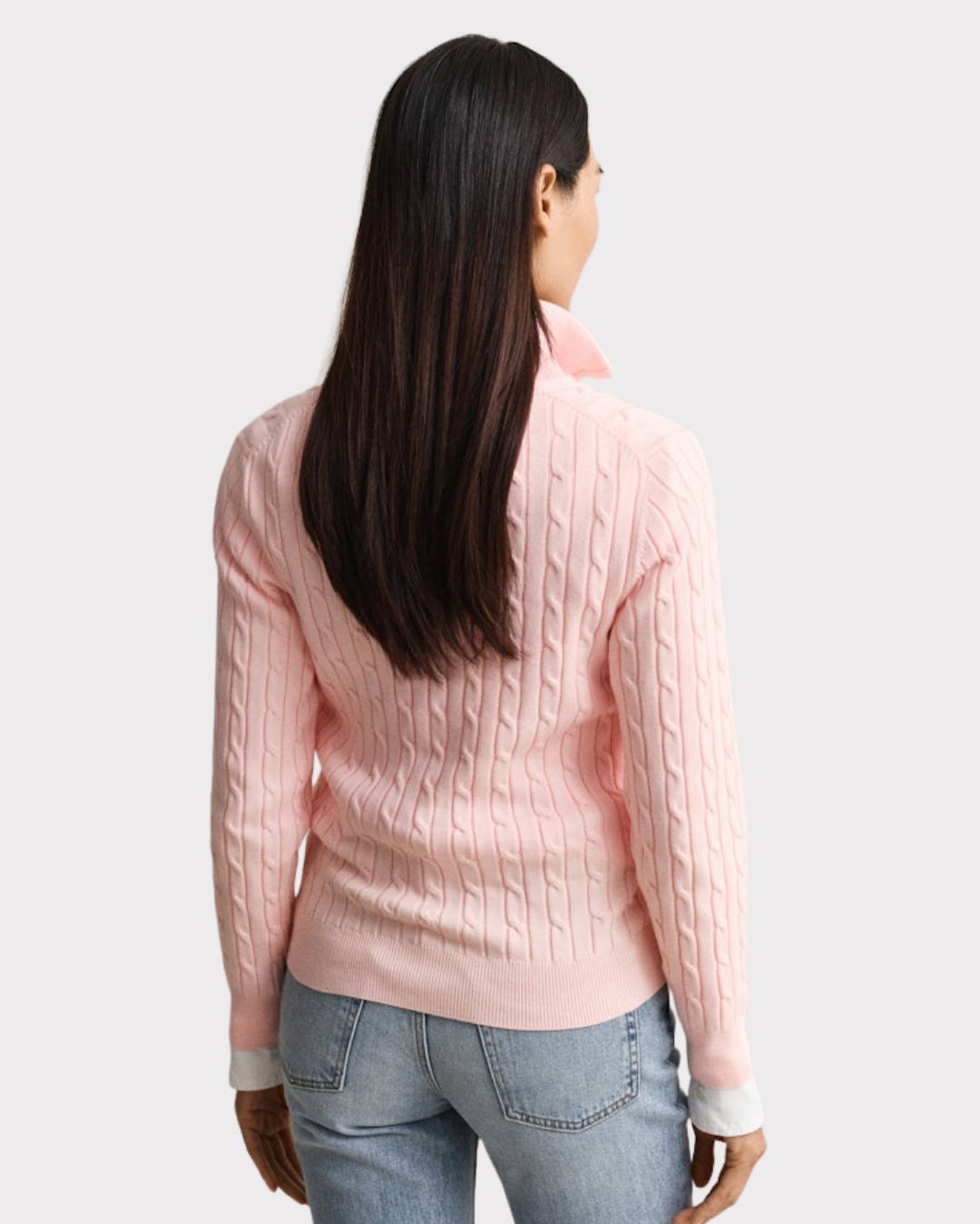 Stretch Cotton Cable Half-Zip-Genser-Gant-Aandahls