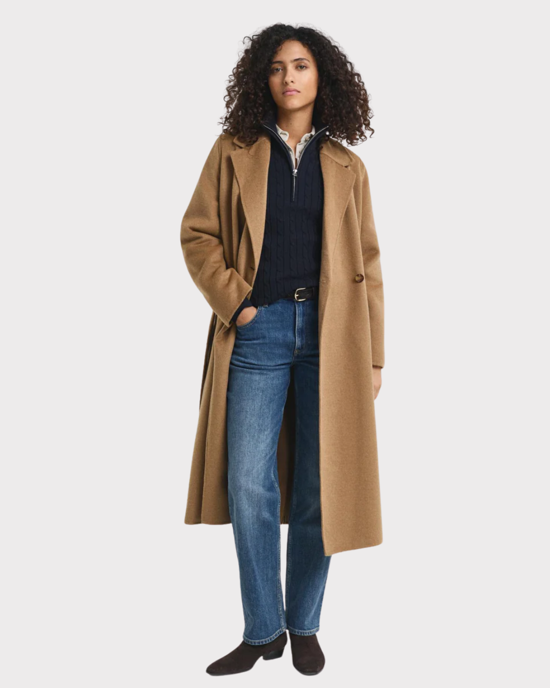 Stretch Cotton Cable Half-Zip-Genser-Gant-Aandahls