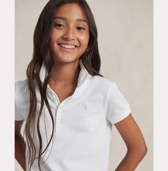 Stretch cotton mesh polo shirt-T-shirt-Polo Ralph Lauren-Aandahls