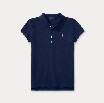 Stretch cotton mesh polo shirt-T-shirt-Polo Ralph Lauren-Aandahls