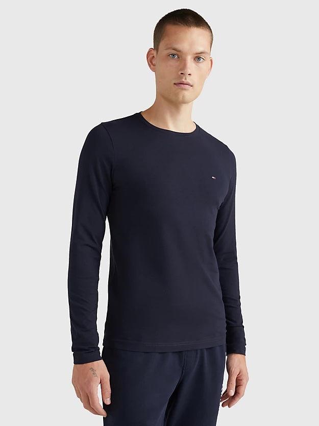 Stretch slim fit longs-T-shirt-Tommy Hilfiger-Aandahls