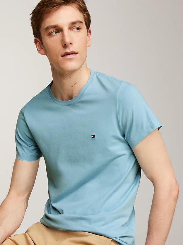 Stretch slim fit tee-T-shirt-Tommy Hilfiger-Aandahls