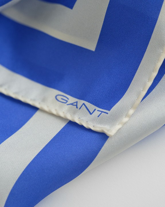 Stripe Print Silk Scarf-Skjerf-Gant-Aandahls