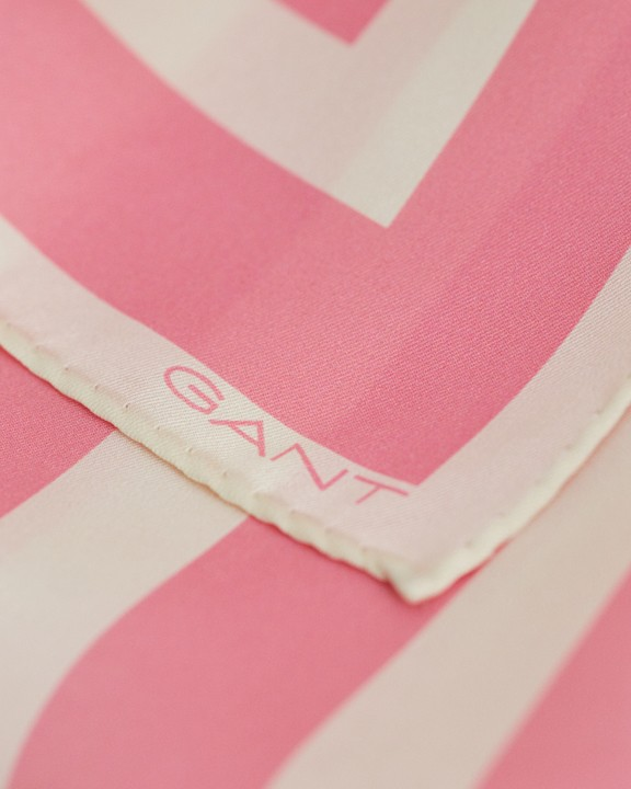 Stripe Print Silk Scarf-Skjerf-Gant-Aandahls
