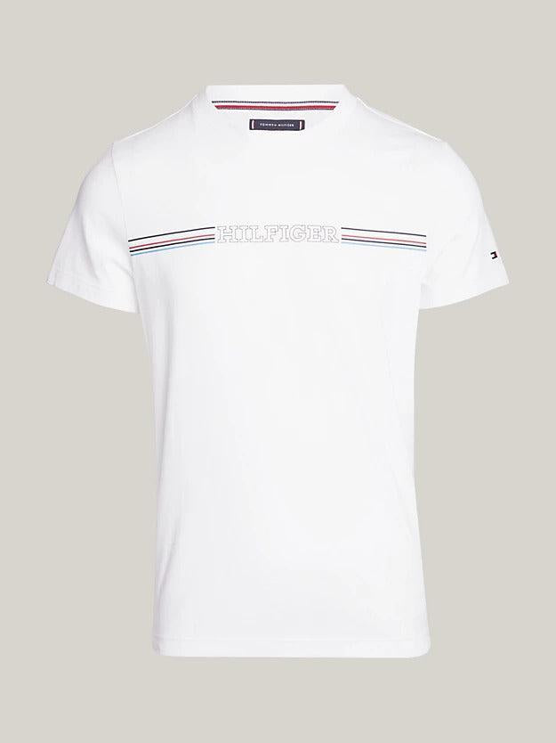 Stripe chest tee-T-shirt-Tommy Hilfiger-Aandahls