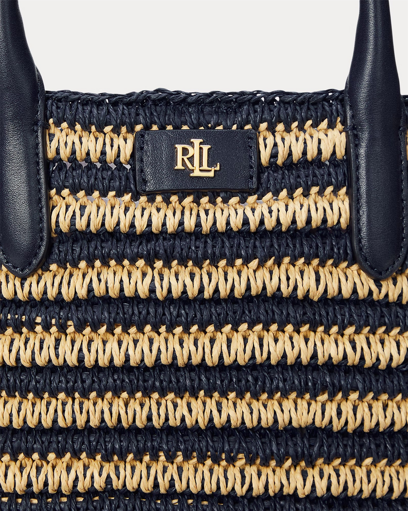 Striped Straw large bag-Veske-Polo Ralph Lauren-Aandahls