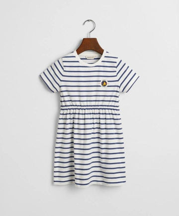 Striped T-Shirt Dress-Kjole-Gant-Aandahls