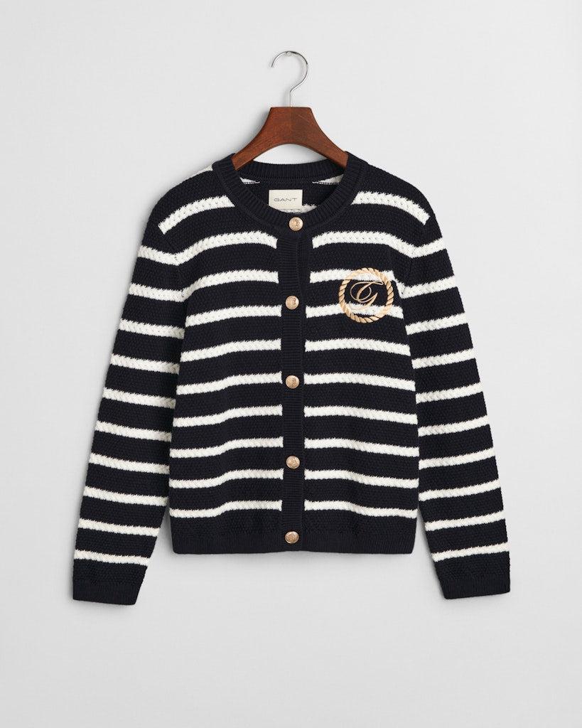 Striped knit jacket-Cardigan-Gant-Aandahls