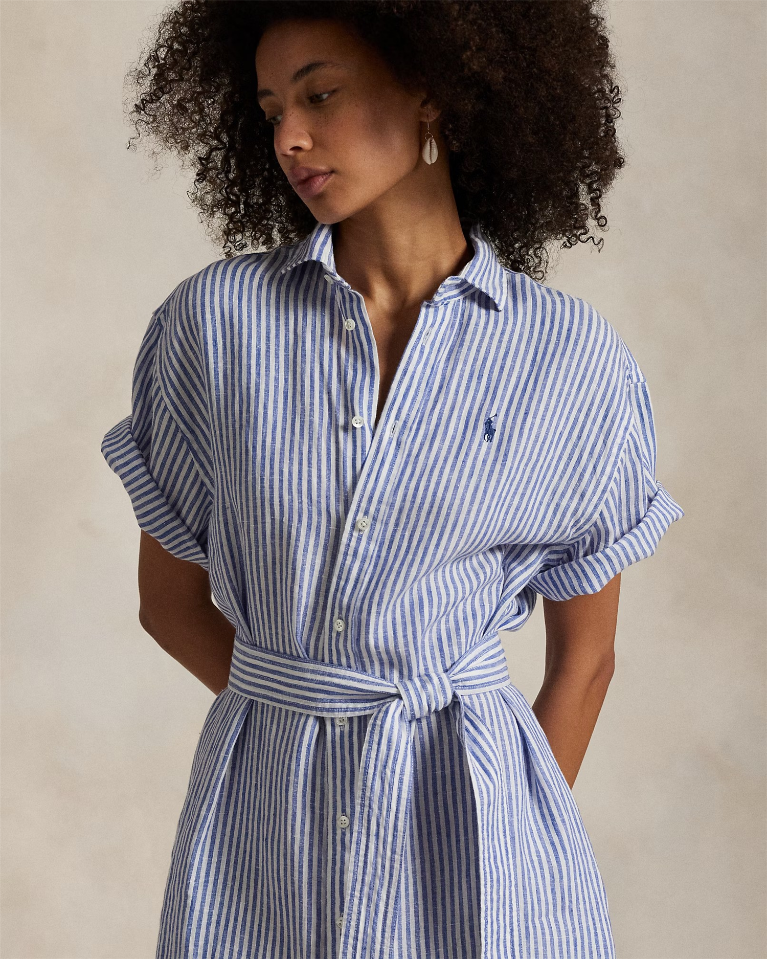 Striped linen dress-Kjole-Polo Ralph Lauren-Aandahls