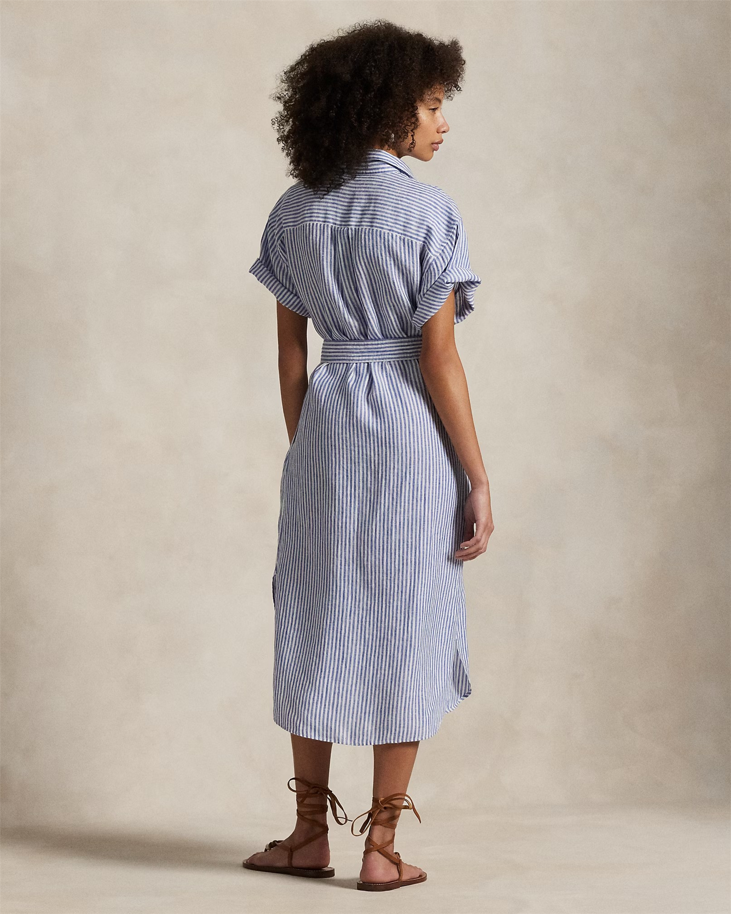 Striped linen dress-Kjole-Polo Ralph Lauren-Aandahls