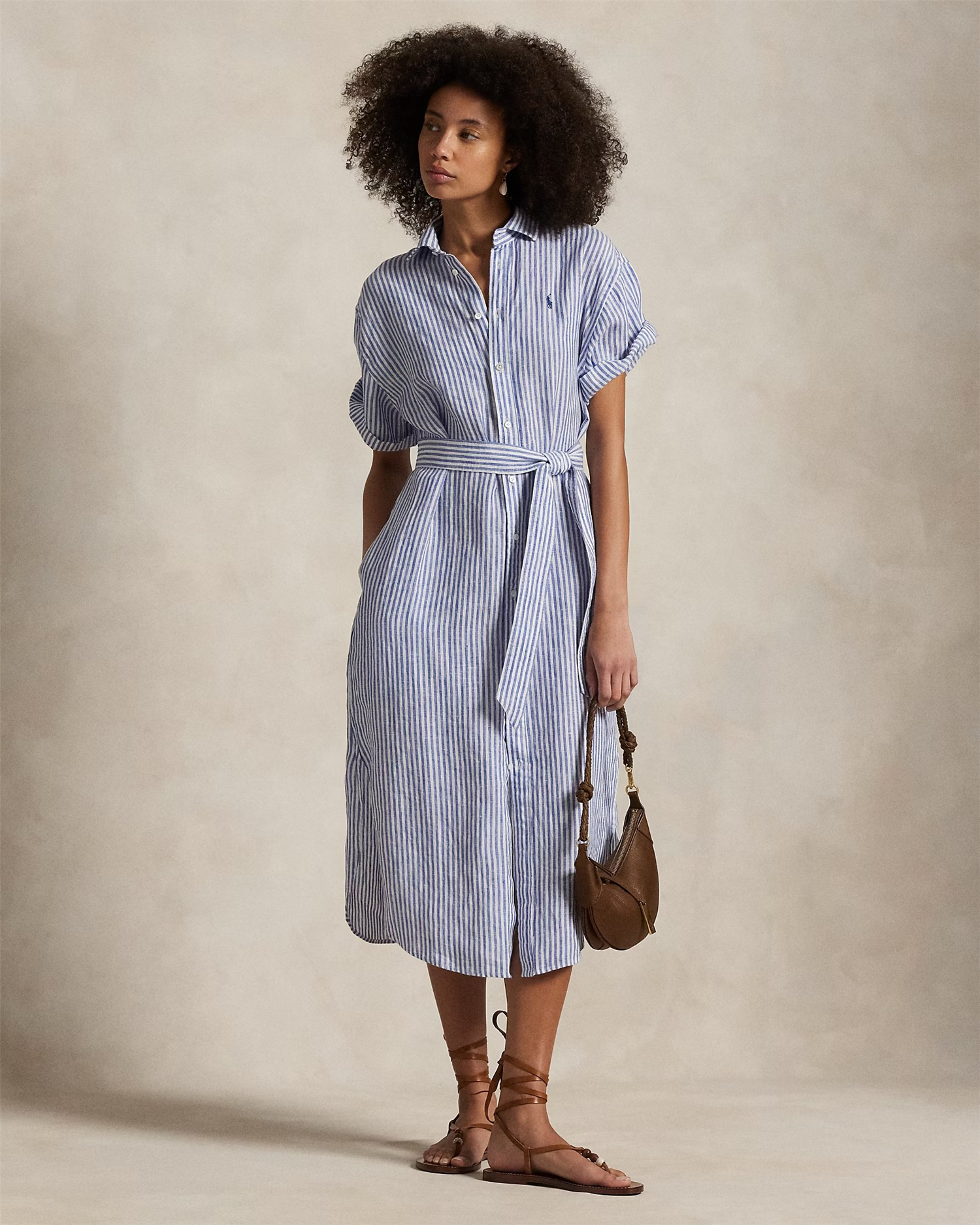 Striped linen dress-Kjole-Polo Ralph Lauren-Aandahls
