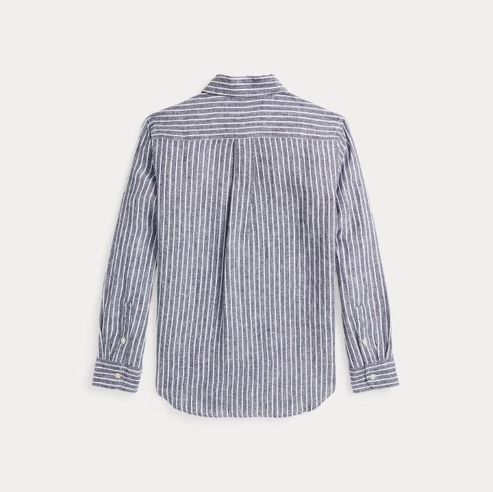 Striped linen shirt-Skjorte-Polo Ralph Lauren-Aandahls