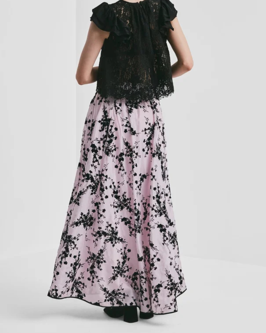 Striped organza maxi skirt-Skjørt-ByTimo-Aandahls