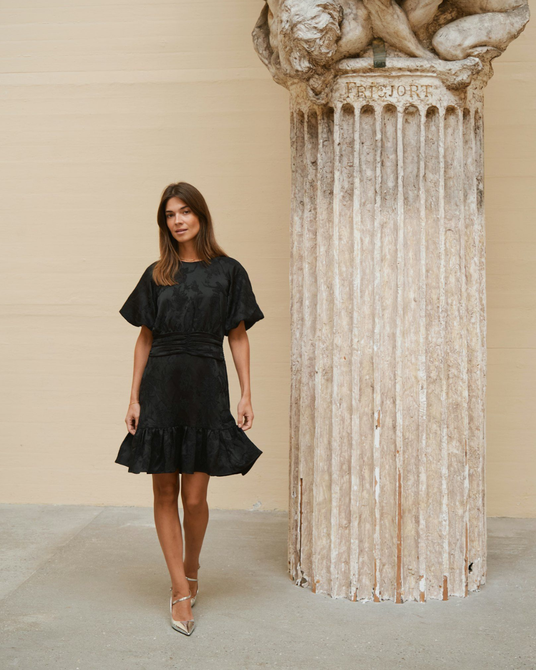 Sulli Jacquard Dress-Kjole-Neo Noir-Aandahls