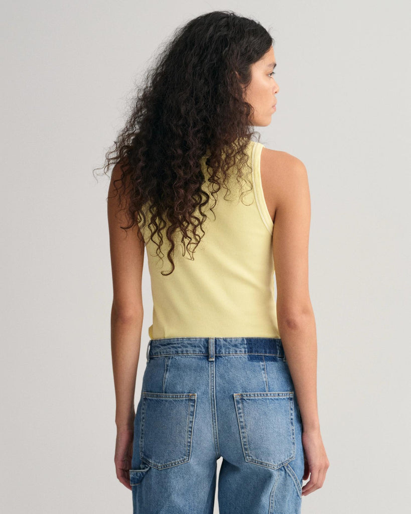 Sunfaded high neck rib tank top-T-shirt-Gant-Aandahls