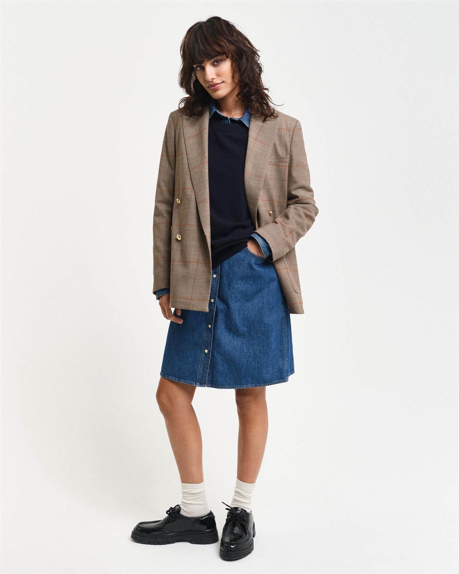 Superfine Lambswool C-neck-Genser-Gant-Aandahls