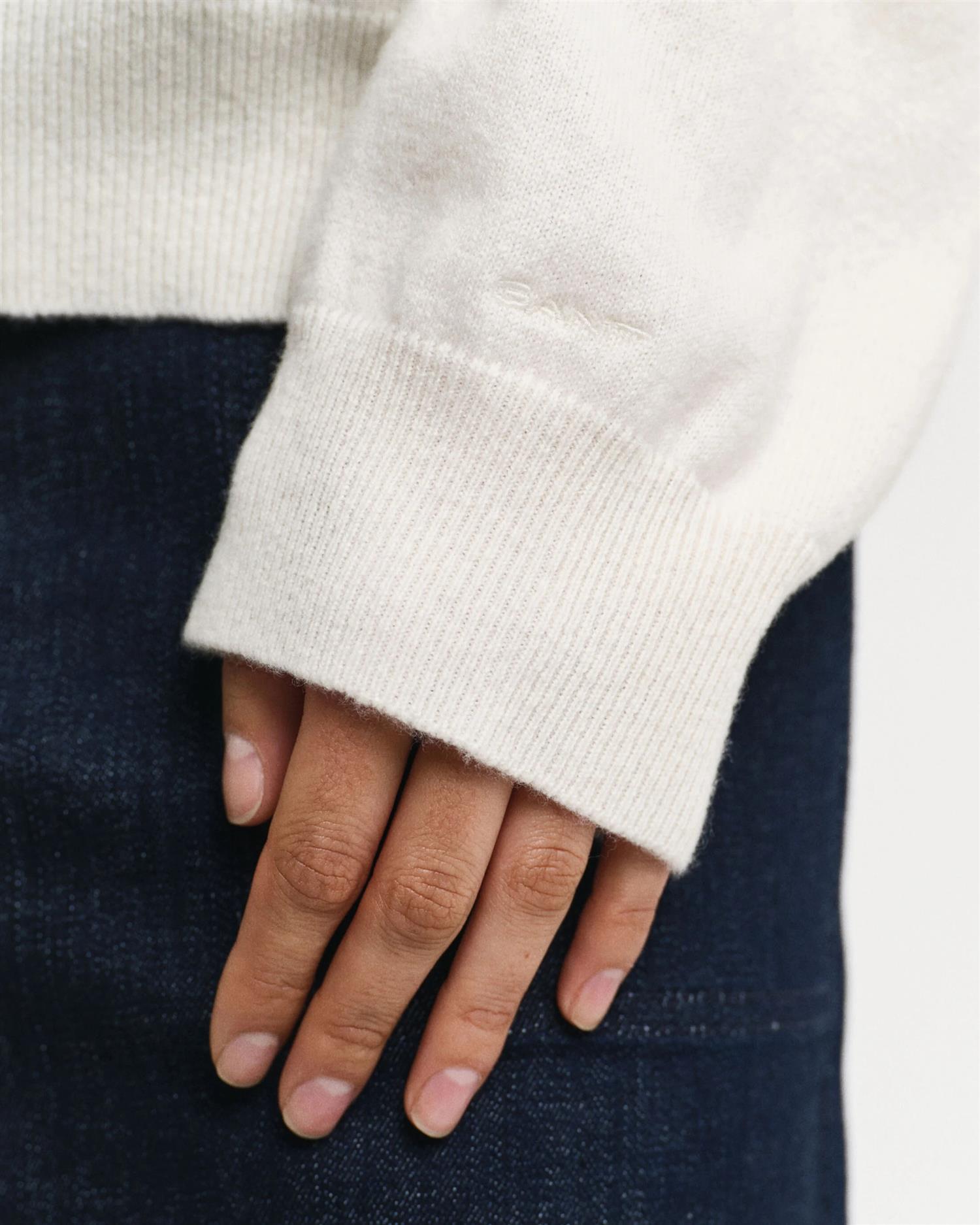 Superfine Lambswool C-neck-Genser-Gant-Aandahls