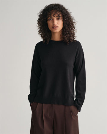 Superfine Lambswool C-neck-Genser-Gant-Aandahls