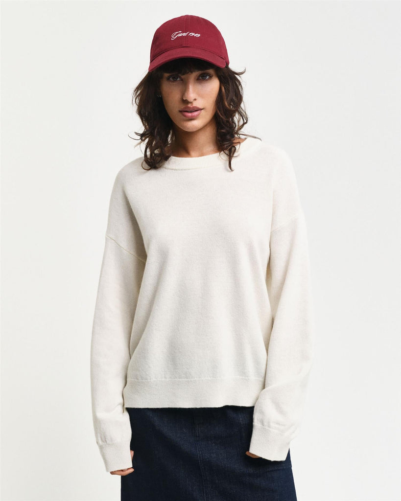 Superfine Lambswool C-neck-Genser-Gant-Aandahls