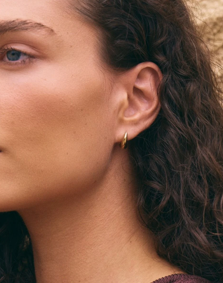 Sweep Studs S Gold-Smykke-Edblad-Aandahls