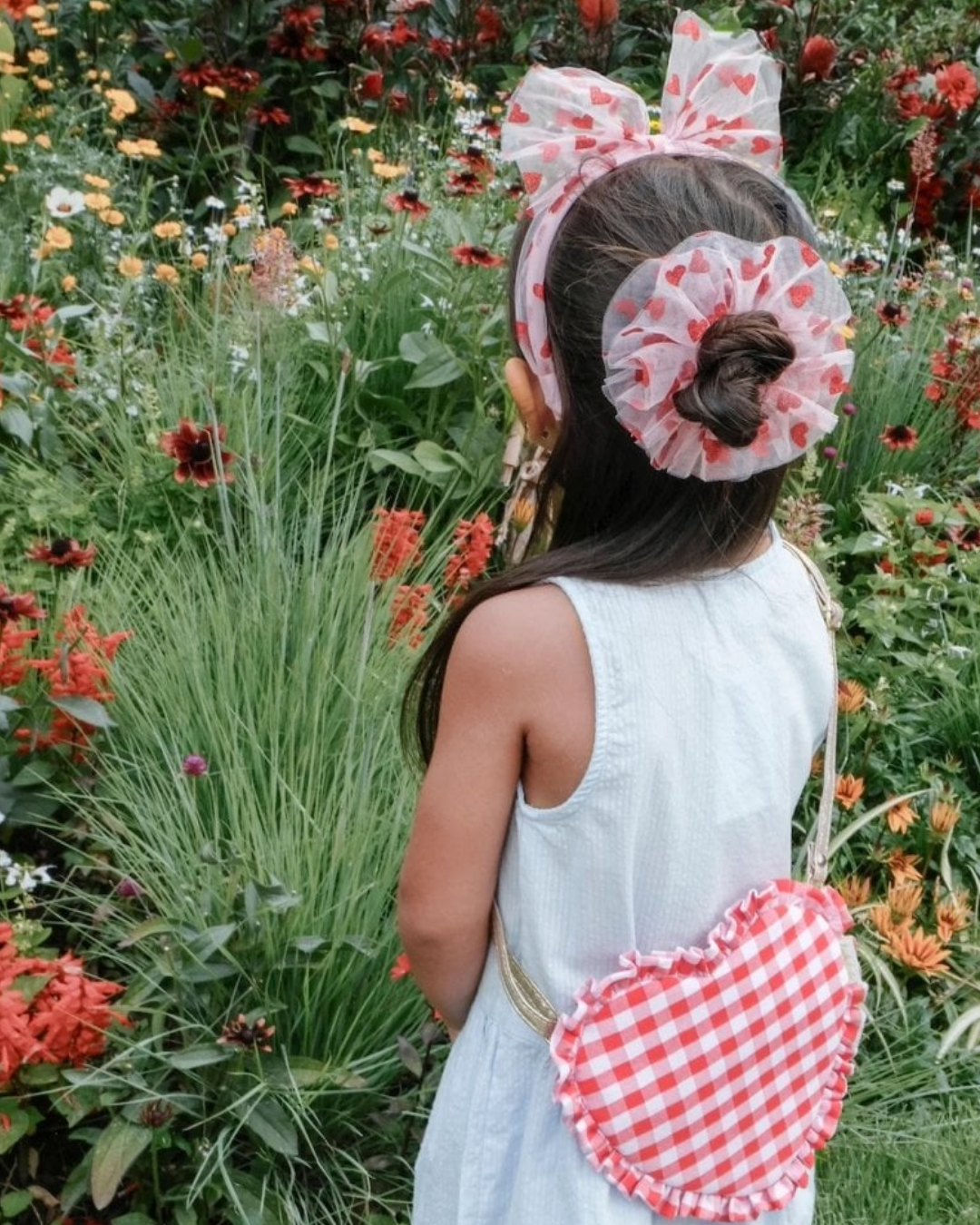 Sweet Hearts Tulle Scrunchie-Hårpynt-Rockahula-Aandahls