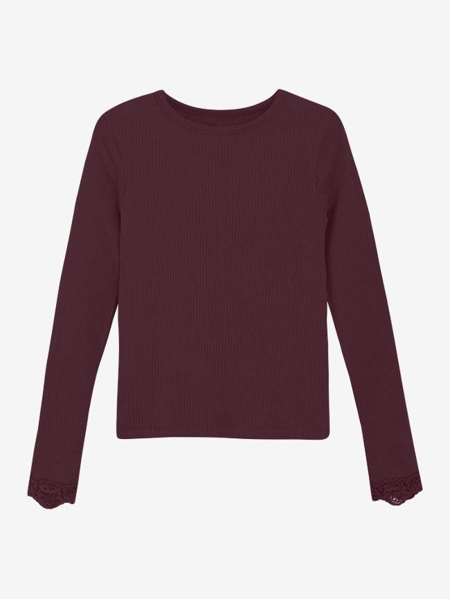 T-Shirt LS-Genser-Creamie-Aandahls