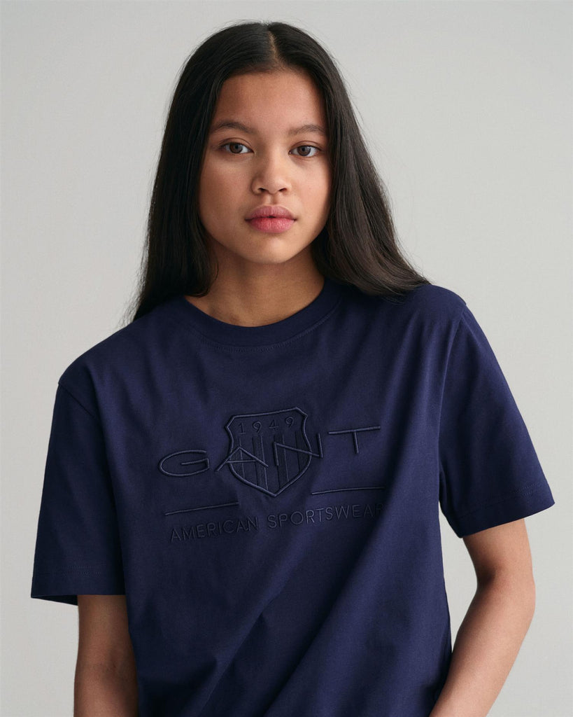 TONAL ARCHIVE SHIELD T-SHIRT-T-shirt-Gant-Aandahls