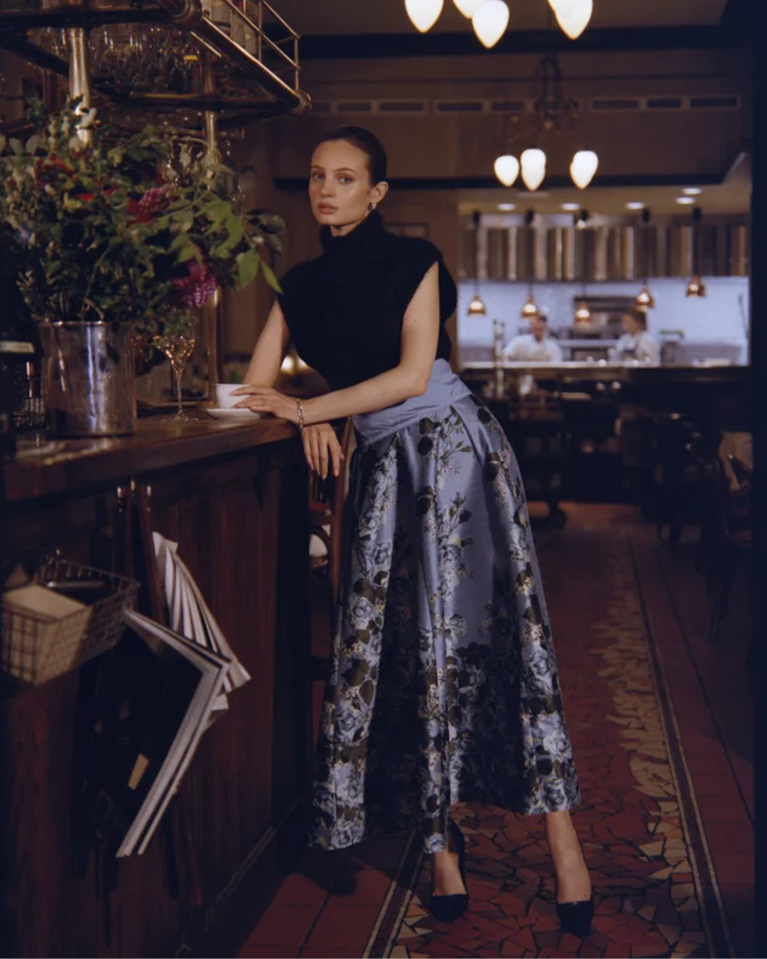 Taffeta maxi Skirt-Skjørt-ByTimo-Aandahls