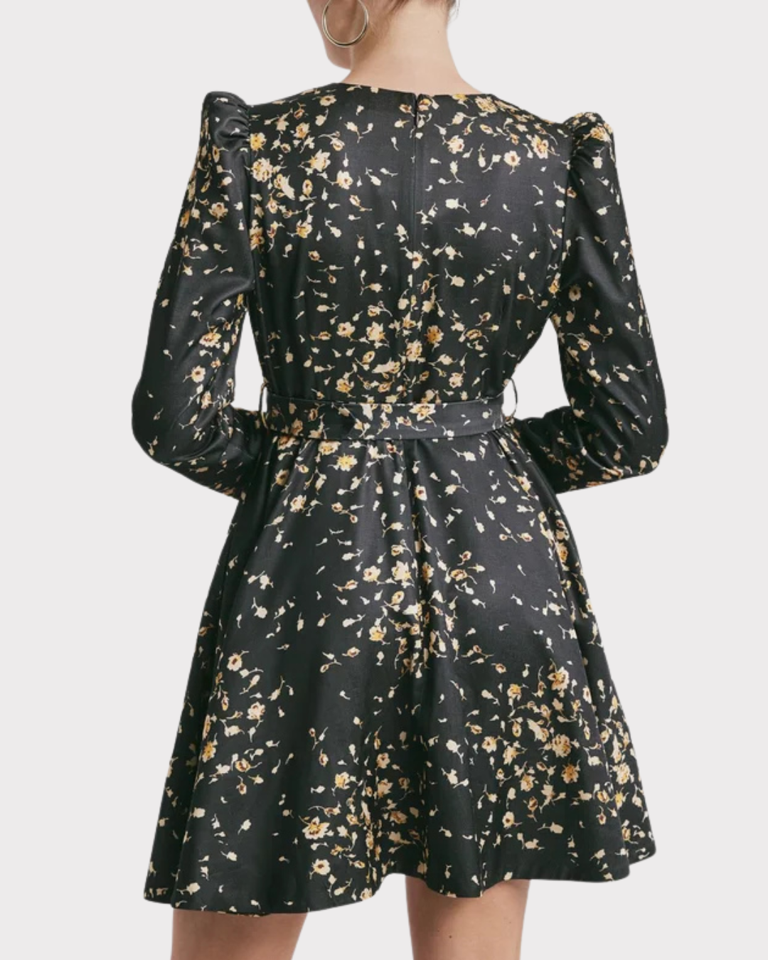 Tailored Satin Belt Dress-Kjole-ByTimo-Aandahls