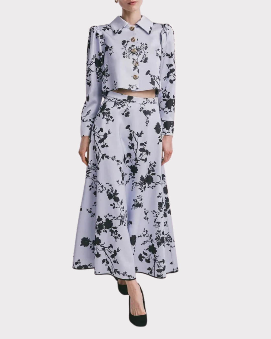 Tailored Satin skirt-Skjørt-ByTimo-Aandahls