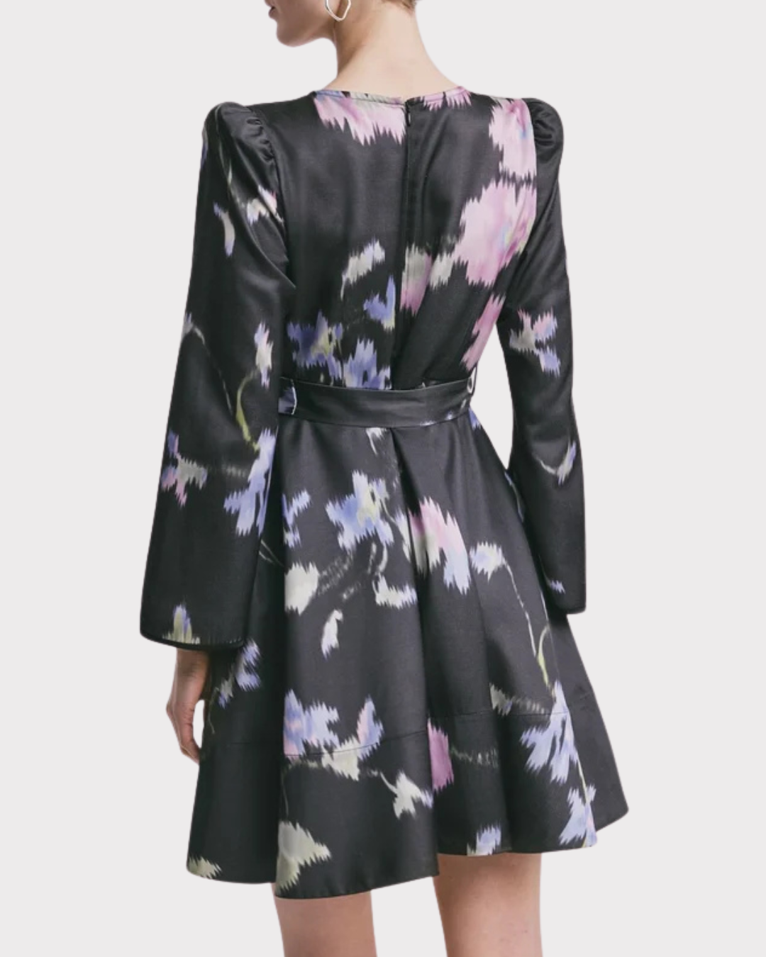 Tailored satin mini Dress-Kjole-ByTimo-Aandahls