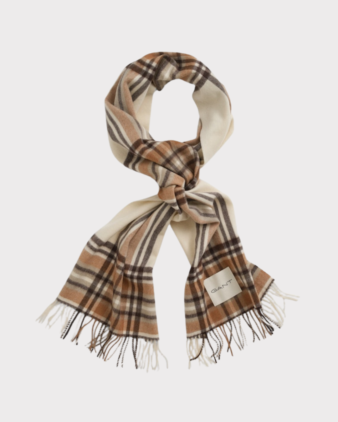 Tartan Check Wool Scarf-Tilbehør-Gant-Aandahls