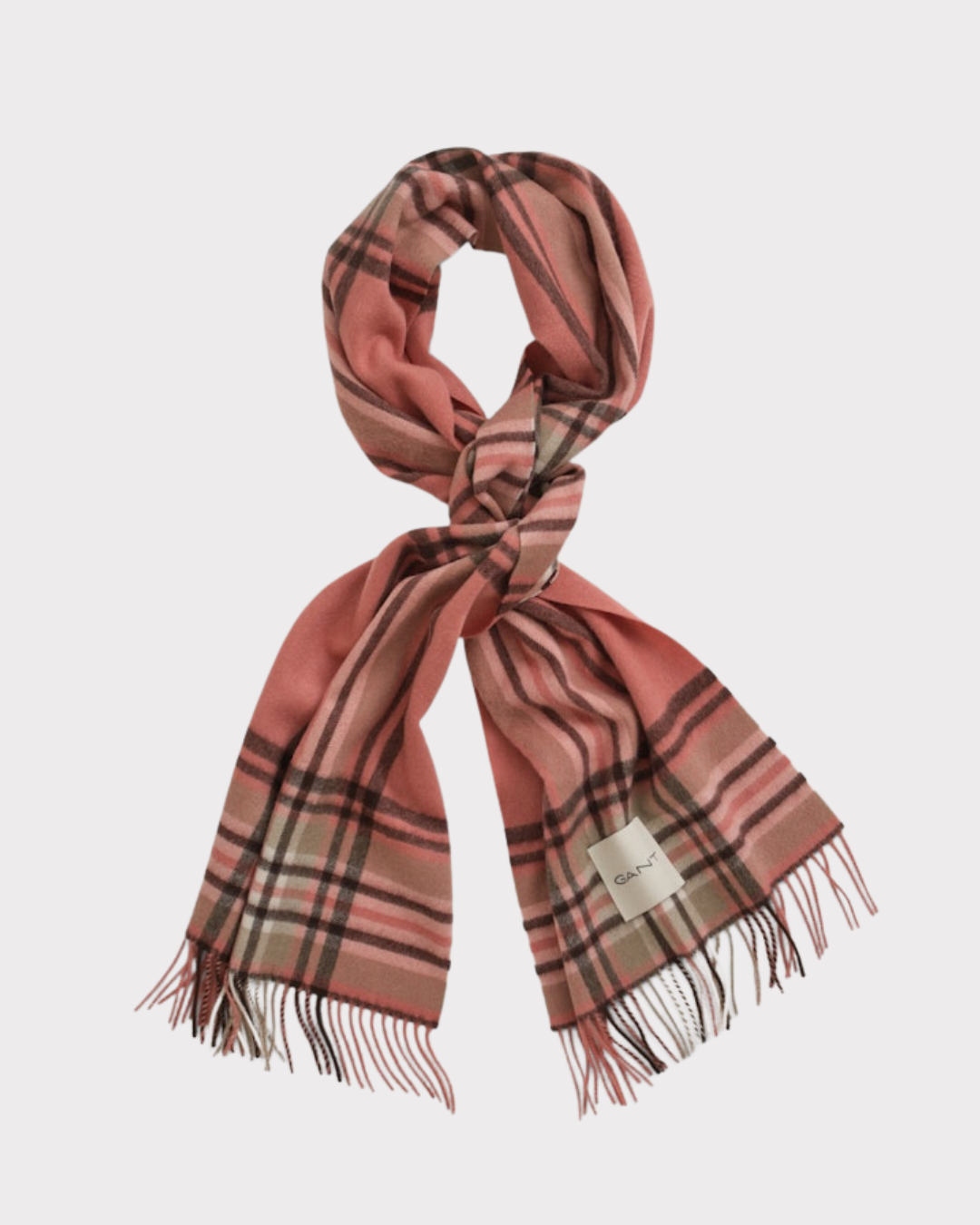 Tartan Check Wool Scarf-Tilbehør-Gant-Aandahls