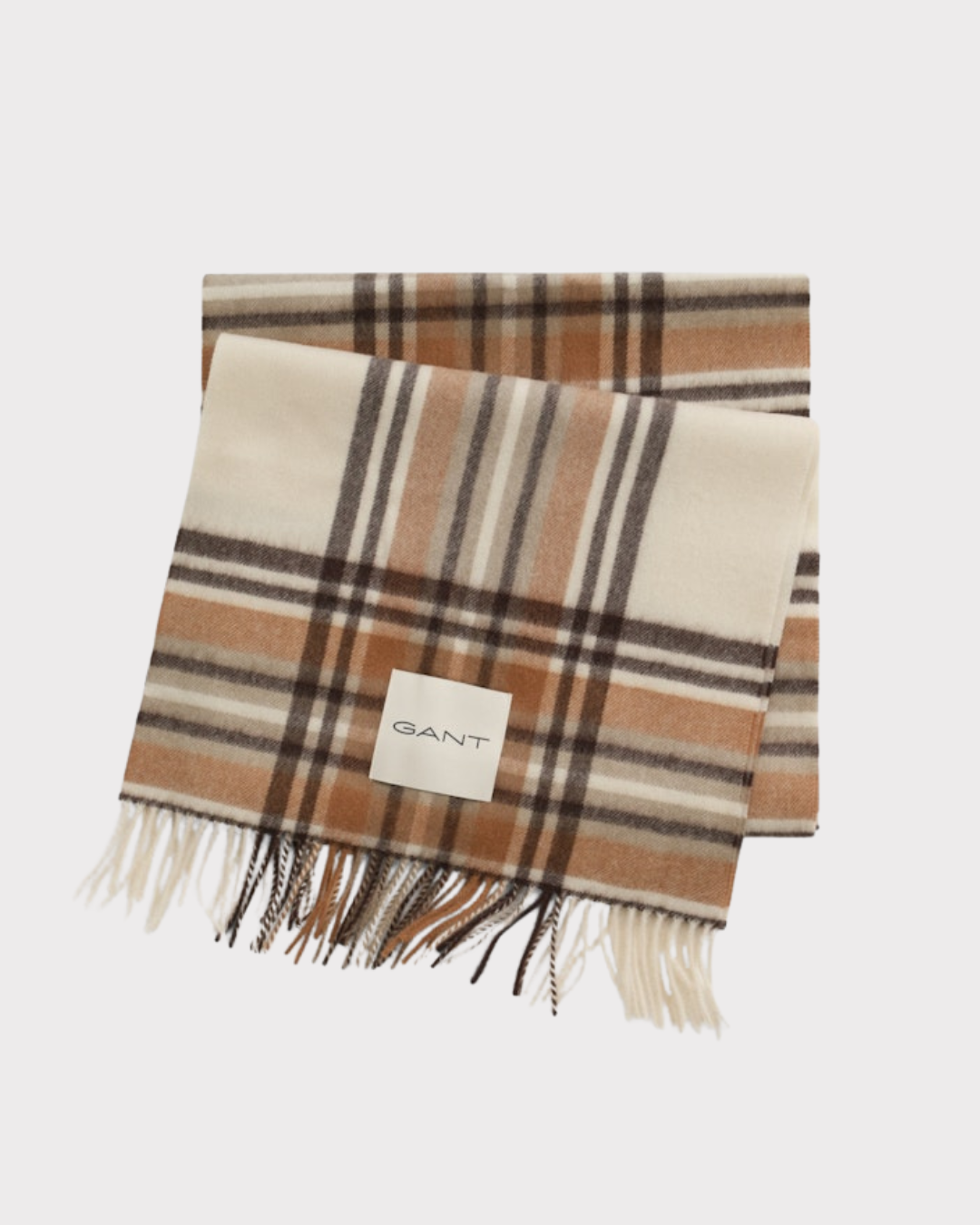 Tartan Check Wool Scarf-Tilbehør-Gant-Aandahls